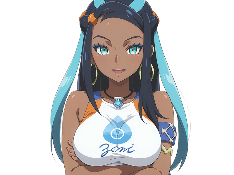donna nessa pokemon pkm 8g championne dresseuse arene skifford galar eau waifu femme anime jeu