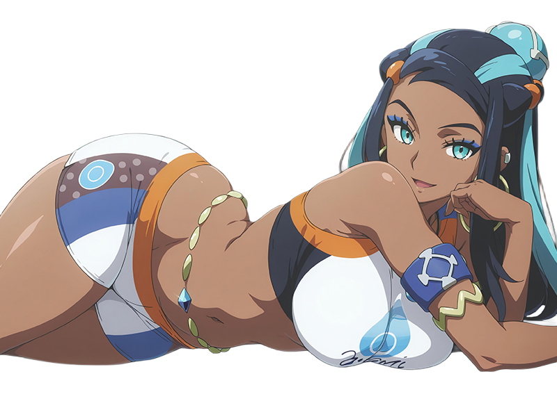 donna nessa pokemon pkm 8g championne dresseuse arene skifford galar eau waifu femme anime jeu