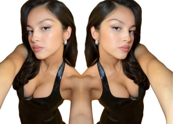 olivia rodrigo fille meuf decollete