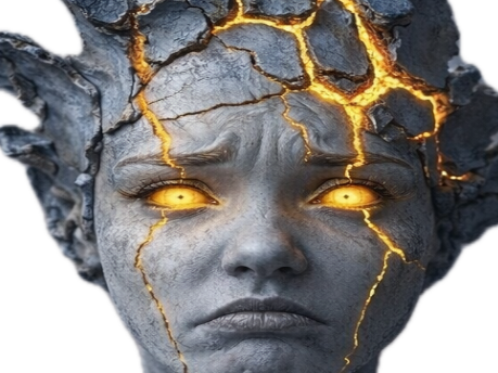 immortel statue gris or mystere fissure jaune