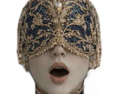 or mystere jaune masque homme femme waifu bleu aveugle