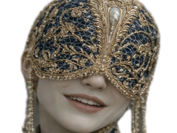 or mystere jaune masque homme femme waifu bleu aveugle