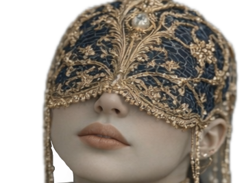 or mystere jaune masque homme femme waifu bleu aveugle