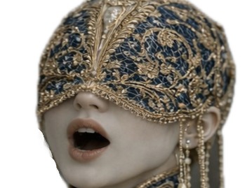 or mystere jaune masque homme femme waifu bleu aveugle