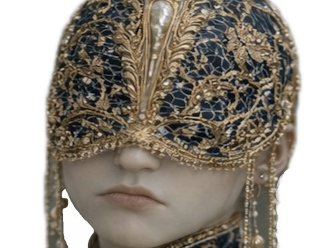 or mystere jaune masque homme femme waifu bleu aveugle