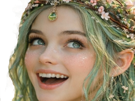 mystere-femme-waifu-nature-foret-vert-fleurs