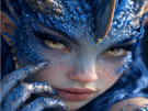 mystere-femme-waifu-dragon-bleu-eau-cornes