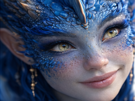 mystere-femme-waifu-dragon-bleu-eau-cornes