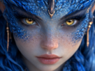 mystere-femme-waifu-dragon-bleu-eau-cornes