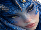 mystere-femme-waifu-dragon-bleu-eau-cornes