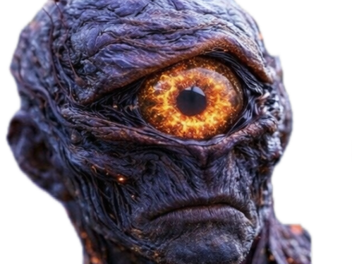 mystere oeil violet monstre dieu