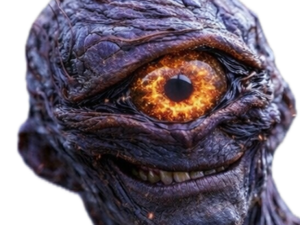 mystere oeil violet monstre dieu