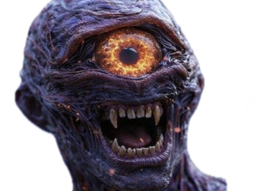 mystere oeil violet monstre dieu