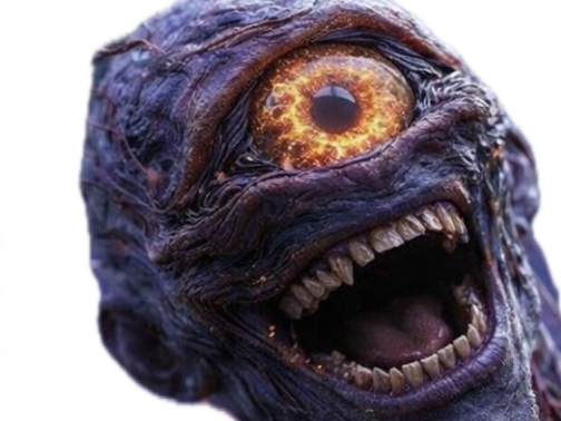 mystere oeil violet monstre dieu