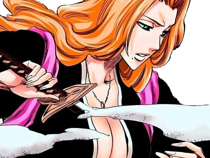 rangiku matsumoto bleach rachel de broglie cheveux blond venition yeux bleu epee katana