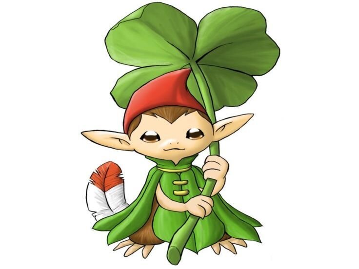 legend zelda minish cap trefle quarte feuilles sourire smile