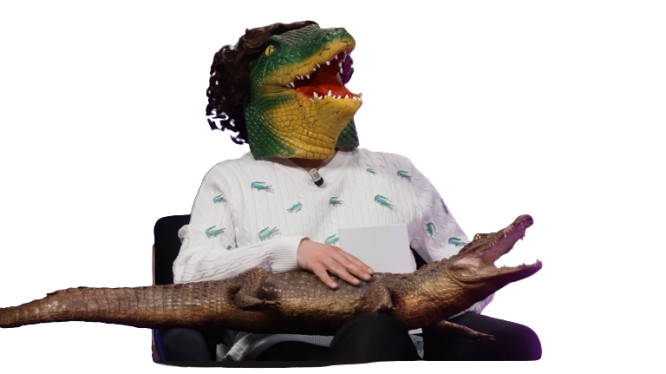 croco crocodile guillaume pley rire risitas lacoste