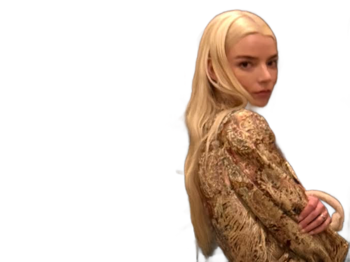 anya taylor joy paris blonde platine