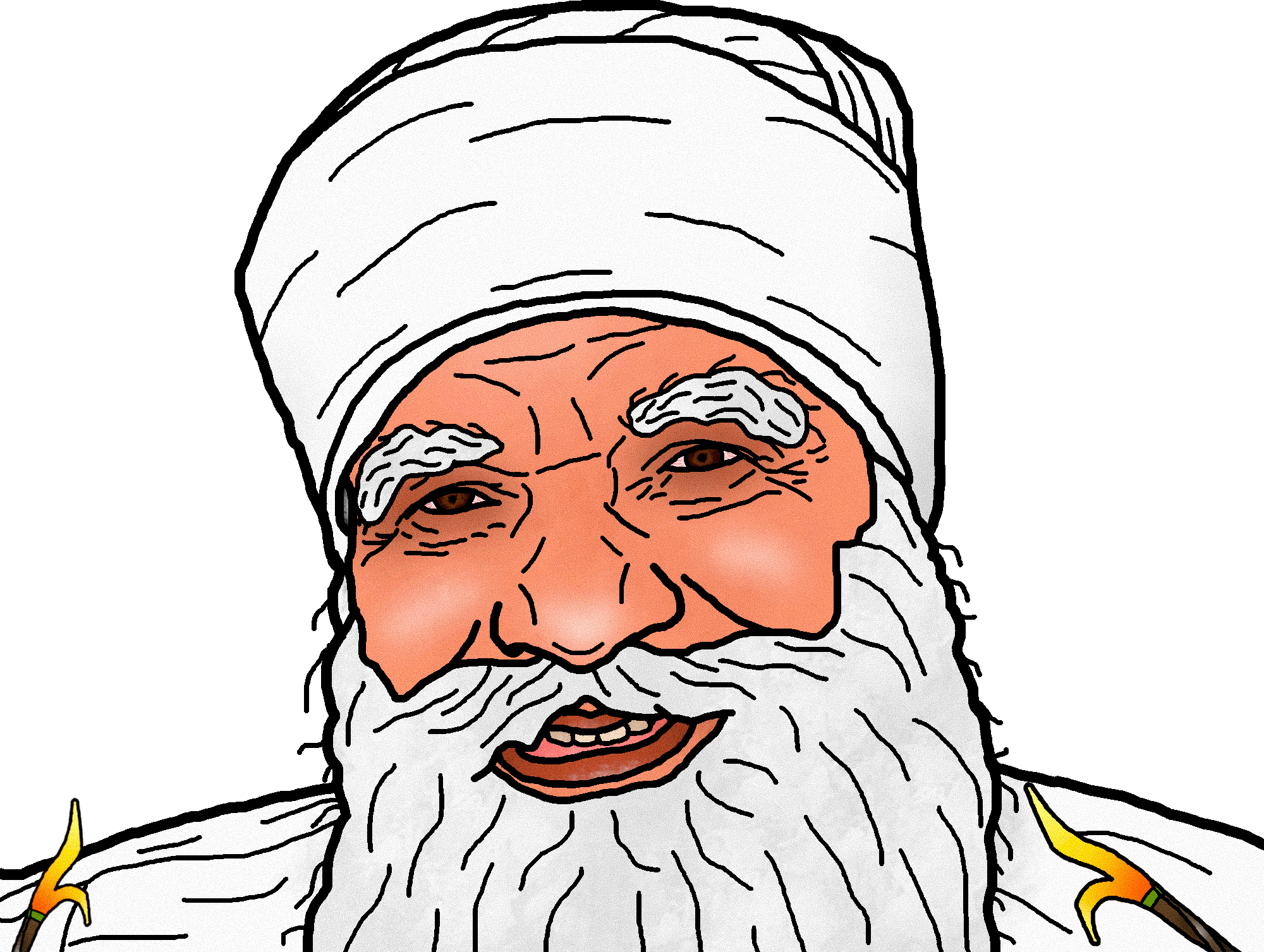 golo poire indien gange sikh tison space inde golem dessin cartoon abasourdi choque pls lol