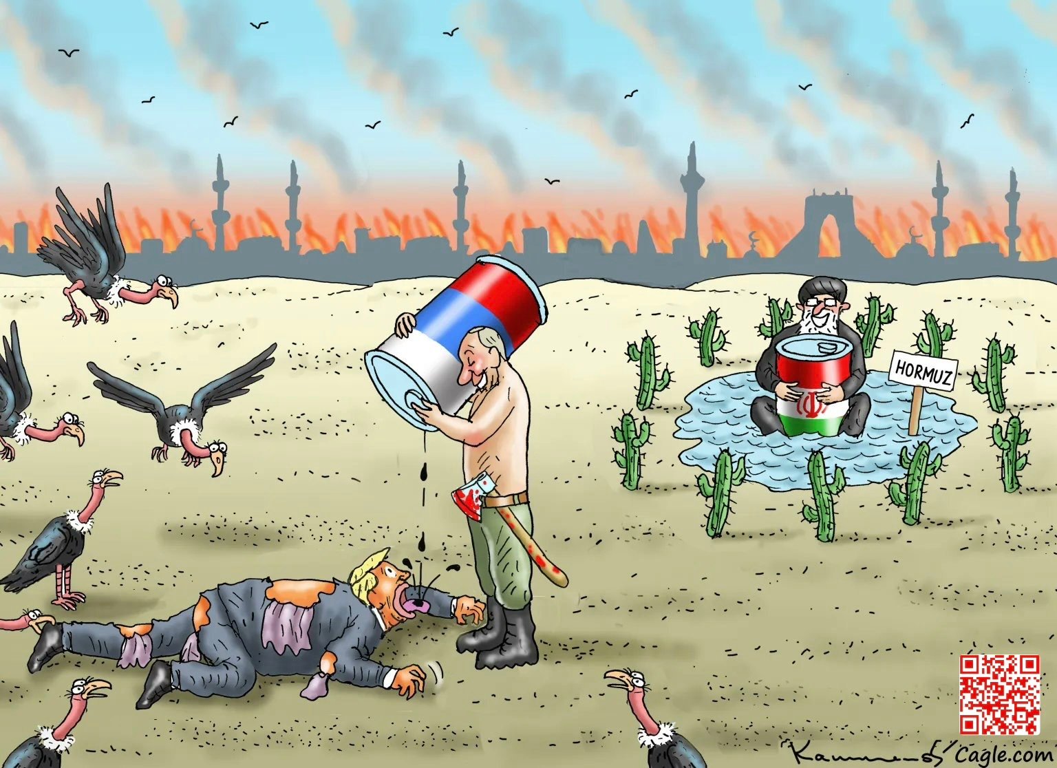 oil petrole poutine trump bibi iran usa israel detroit hormuz russie khomeini pisserael betasunis tank