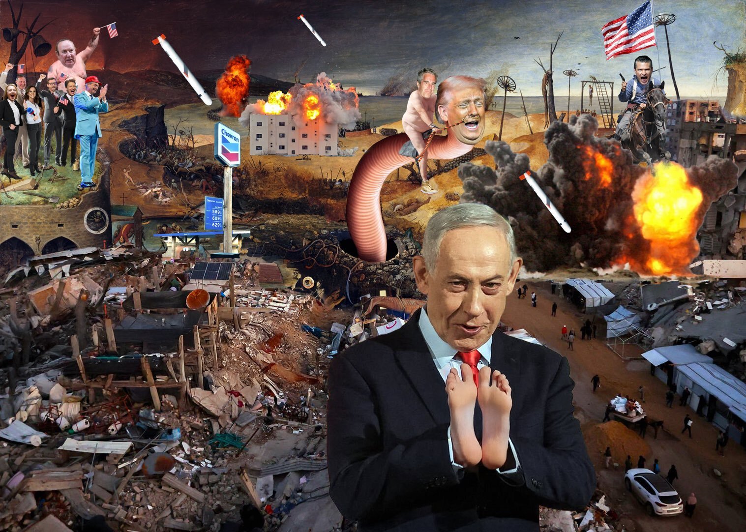 picasso hormuz artiste trump bibi detroit oil petrole ia