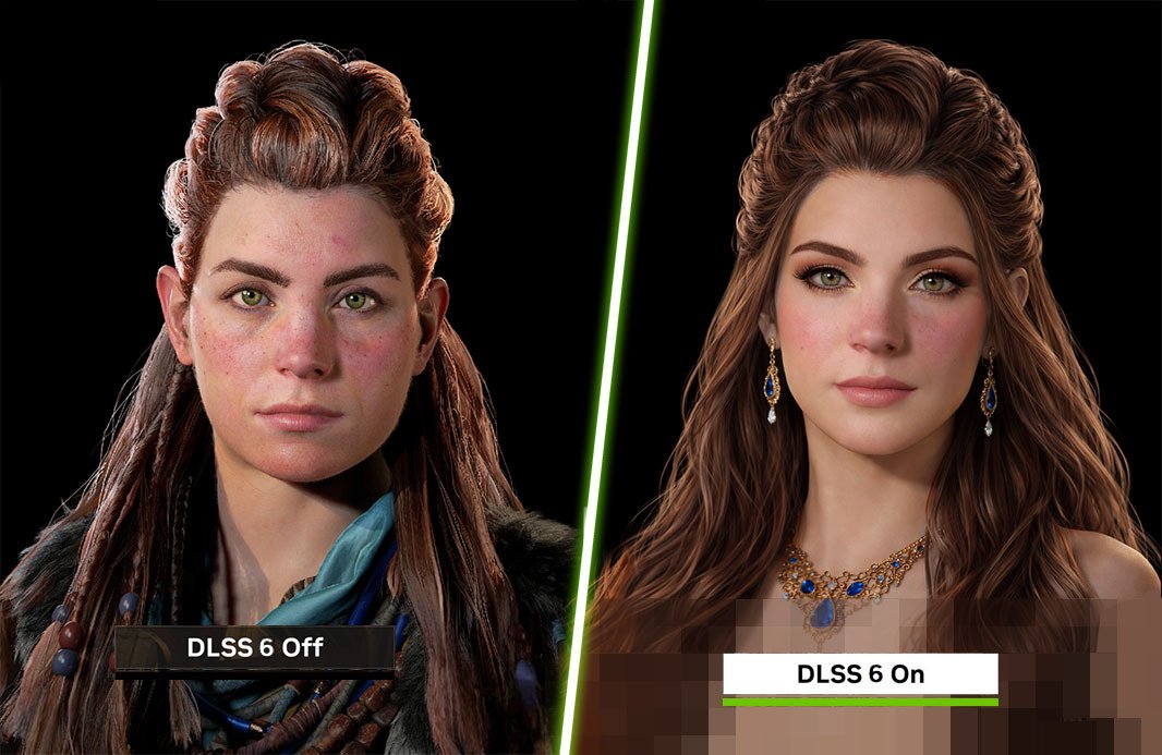 offcial leak gdc pc horizon aloy nvidia dlss 6 dlss6 beta generative pervers slop ai