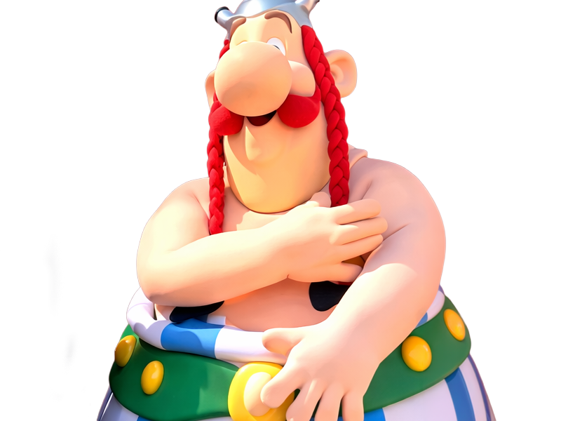 asterix obelix mascotte parc spirou gaulois france gaule romains bd bande dessinee moupe