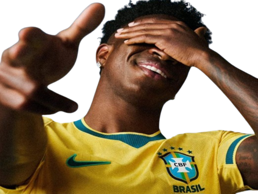 vinicius junior jr vini bresil main doigt celebration pose flex flingue pistolet mime