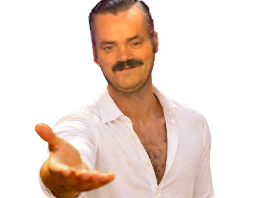 risitas bg tends tendre la main bienveillant