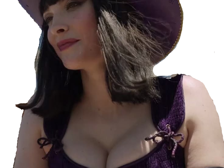 lera abova one piece nico robin live action cheveux noir chapeau bloop