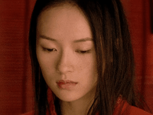 zhang ziyi chinoise actrice regard gif pensive