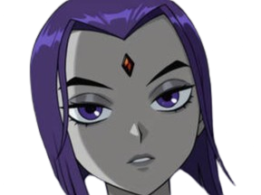Sticker raven teen titans violet pourpre dc comics demi demone trichoporphyree indigo par PubliusOvidius