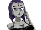 raven-teen-titans-lunettes-doigt-reflexion-think-penser-intello