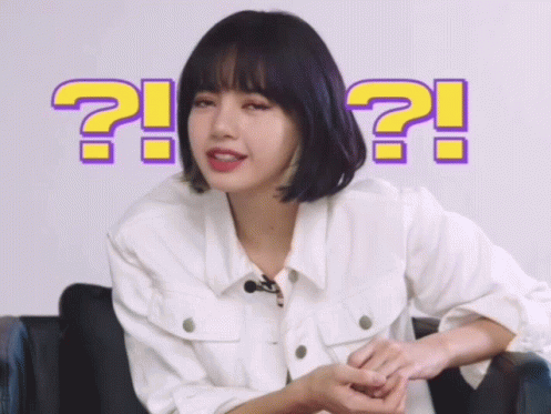 lisa question confuse gif idol kpop blackpink