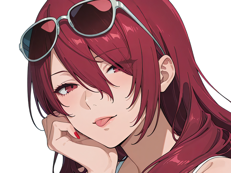 Sticker mitsuru kirijo sees persona 3 reload anime manga jeu rousse femme waifu eleve presidente bde par Dark-63