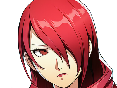Sticker mitsuru kirijo sees persona 3 reload anime manga jeu rousse femme waifu eleve presidente bde par Dark-63