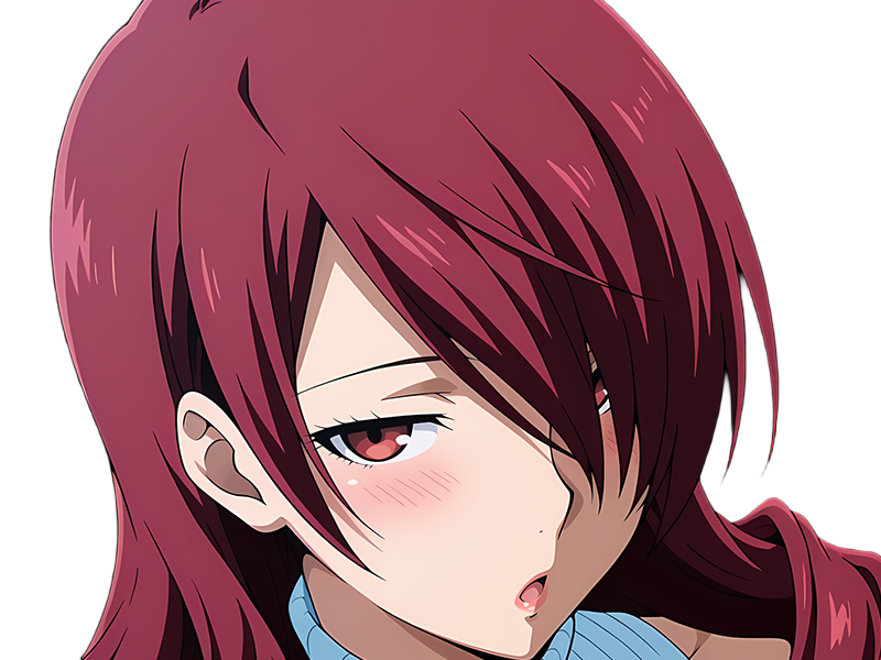 Sticker mitsuru kirijo sees persona 3 reload anime manga jeu rousse femme waifu eleve presidente bde par Dark-63