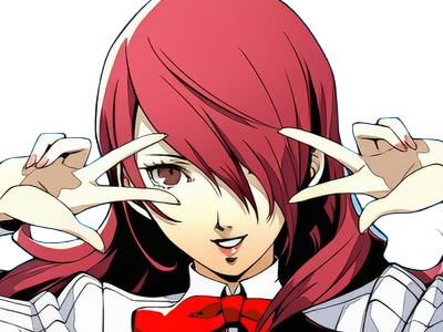 Sticker mitsuru kirijo sees persona 3 reload anime manga jeu rousse femme waifu eleve presidente bde par Dark-63