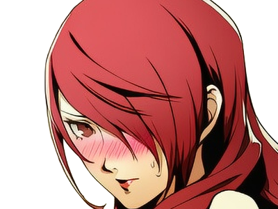 Sticker mitsuru kirijo sees persona 3 reload anime manga jeu rousse femme waifu eleve presidente bde par Dark-63