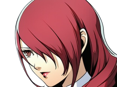 Sticker mitsuru kirijo sees persona 3 reload anime manga jeu rousse femme waifu eleve presidente bde par Dark-63