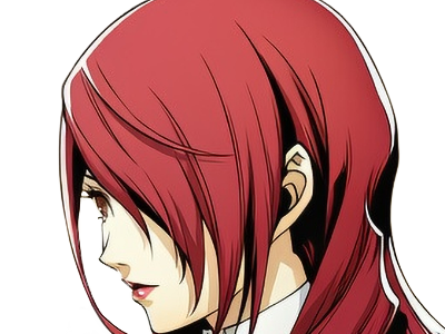 Sticker mitsuru kirijo sees persona 3 reload anime manga jeu rousse femme waifu eleve presidente bde par Dark-63