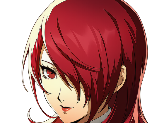 Sticker mitsuru kirijo sees persona 3 reload anime manga jeu rousse femme waifu eleve presidente bde par Dark-63