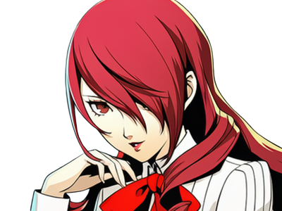 Sticker mitsuru kirijo sees persona 3 reload anime manga jeu rousse femme waifu eleve presidente bde par Dark-63