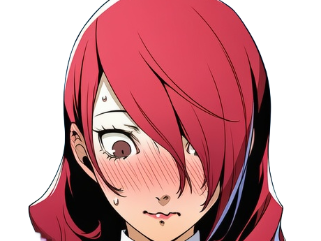 Sticker mitsuru kirijo sees persona 3 reload anime manga jeu rousse femme waifu eleve presidente bde par Dark-63