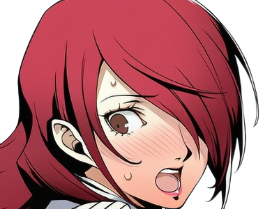 Sticker mitsuru kirijo sees persona 3 reload anime manga jeu rousse femme waifu eleve presidente bde par Dark-63