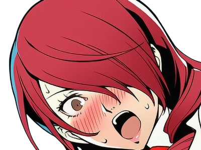 Sticker mitsuru kirijo sees persona 3 reload anime manga jeu rousse femme waifu eleve presidente bde par Dark-63