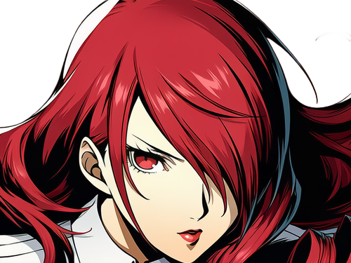 Sticker mitsuru kirijo sees persona 3 reload anime manga jeu rousse femme waifu eleve presidente bde par Dark-63