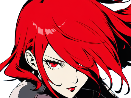 Sticker mitsuru kirijo sees persona 3 reload anime manga jeu rousse femme waifu eleve presidente bde par Dark-63