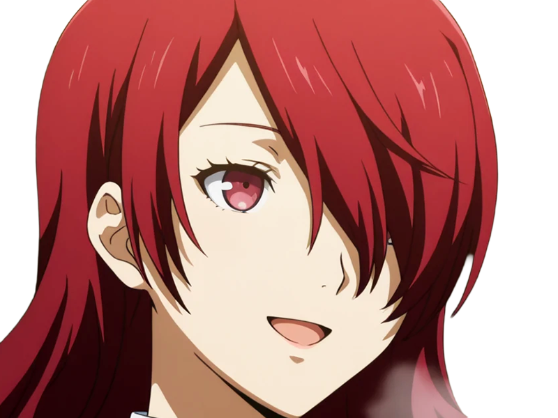 Sticker mitsuru kirijo sees persona 3 reload anime manga jeu rousse femme waifu eleve presidente bde par Dark-63