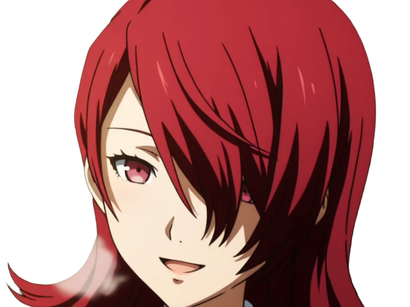 Sticker mitsuru kirijo sees persona 3 reload anime manga jeu rousse femme waifu eleve presidente bde par Dark-63